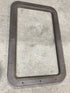 Used Entry door window Frame: 24 3/4" x 15 3/4" - Young Farts RV Parts