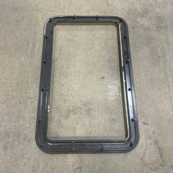 Used Exterior Entry door window Frame: 24 3/4" x 15 3/4" - Young Farts RV Parts