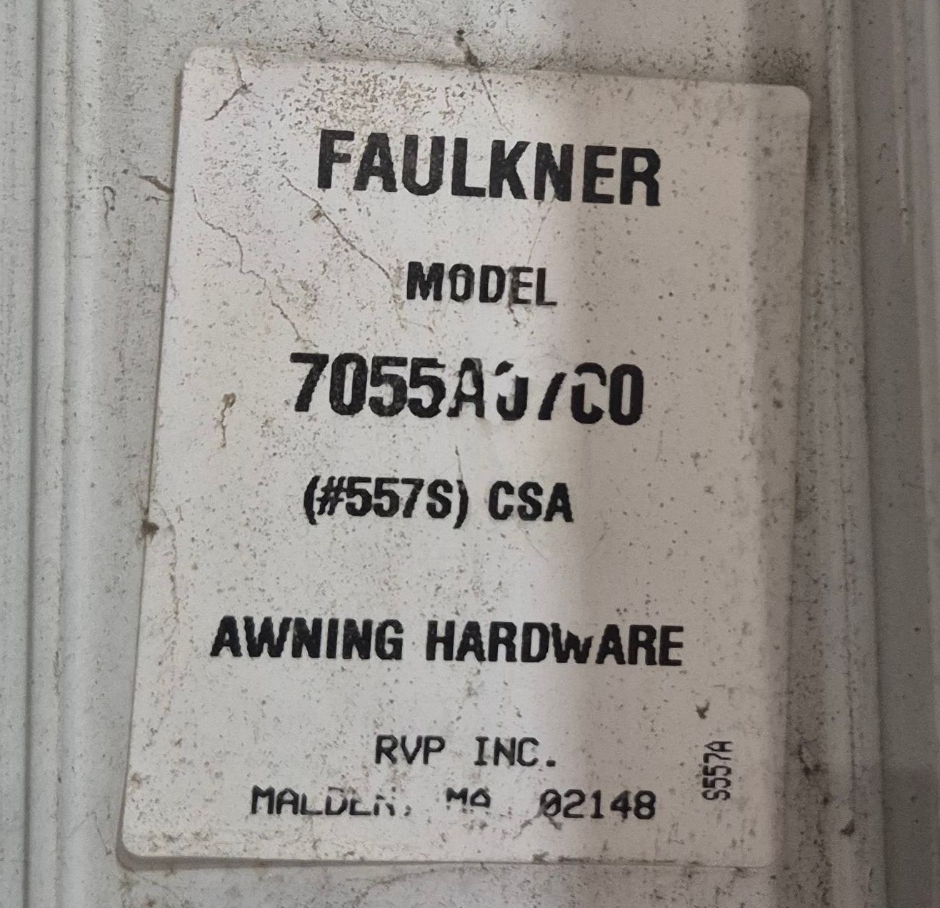 Used Faulkner Awning Arm Set Complete - Young Farts RV Parts