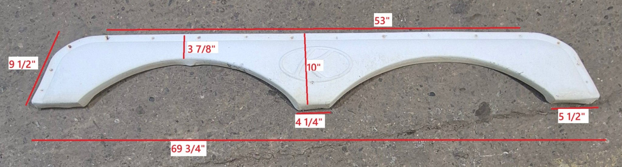 Used Fender Skirt 69 3/4" - Young Farts RV Parts