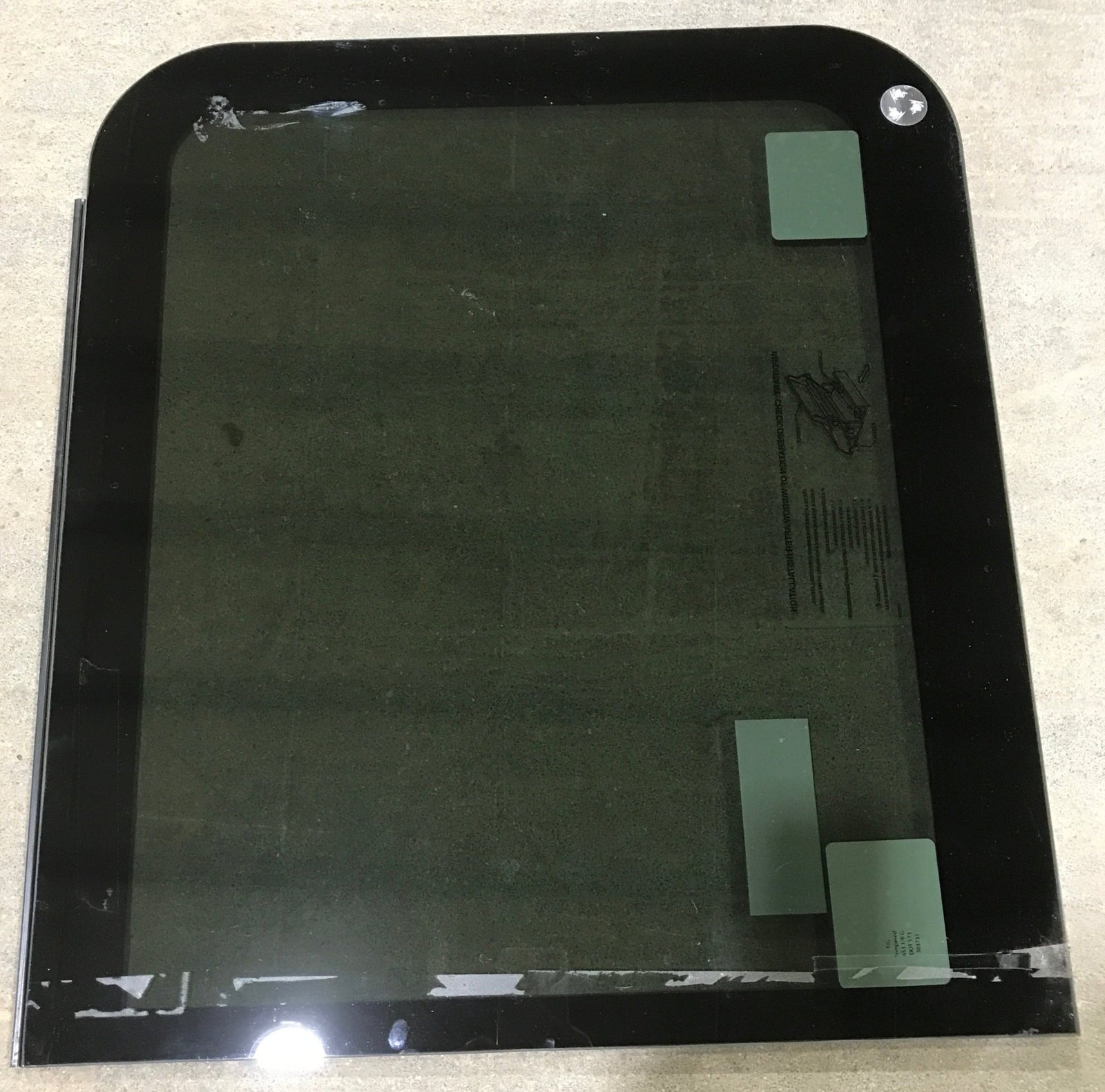 Used Frameless Window Glass Pane Replacement: 26 1/2