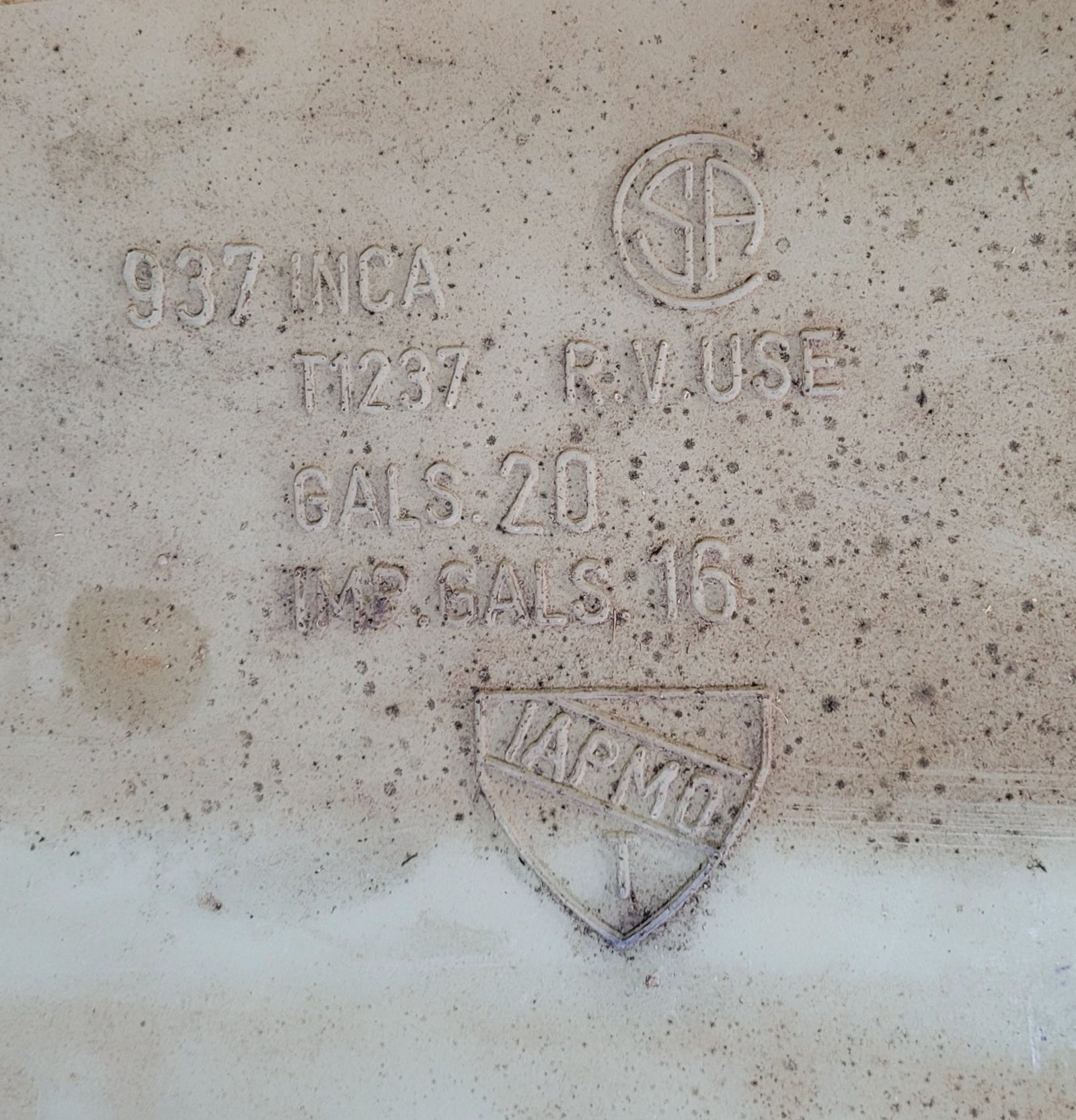 Used Fresh Water Tank 10 1/2” x 17” x 26” - Young Farts RV Parts