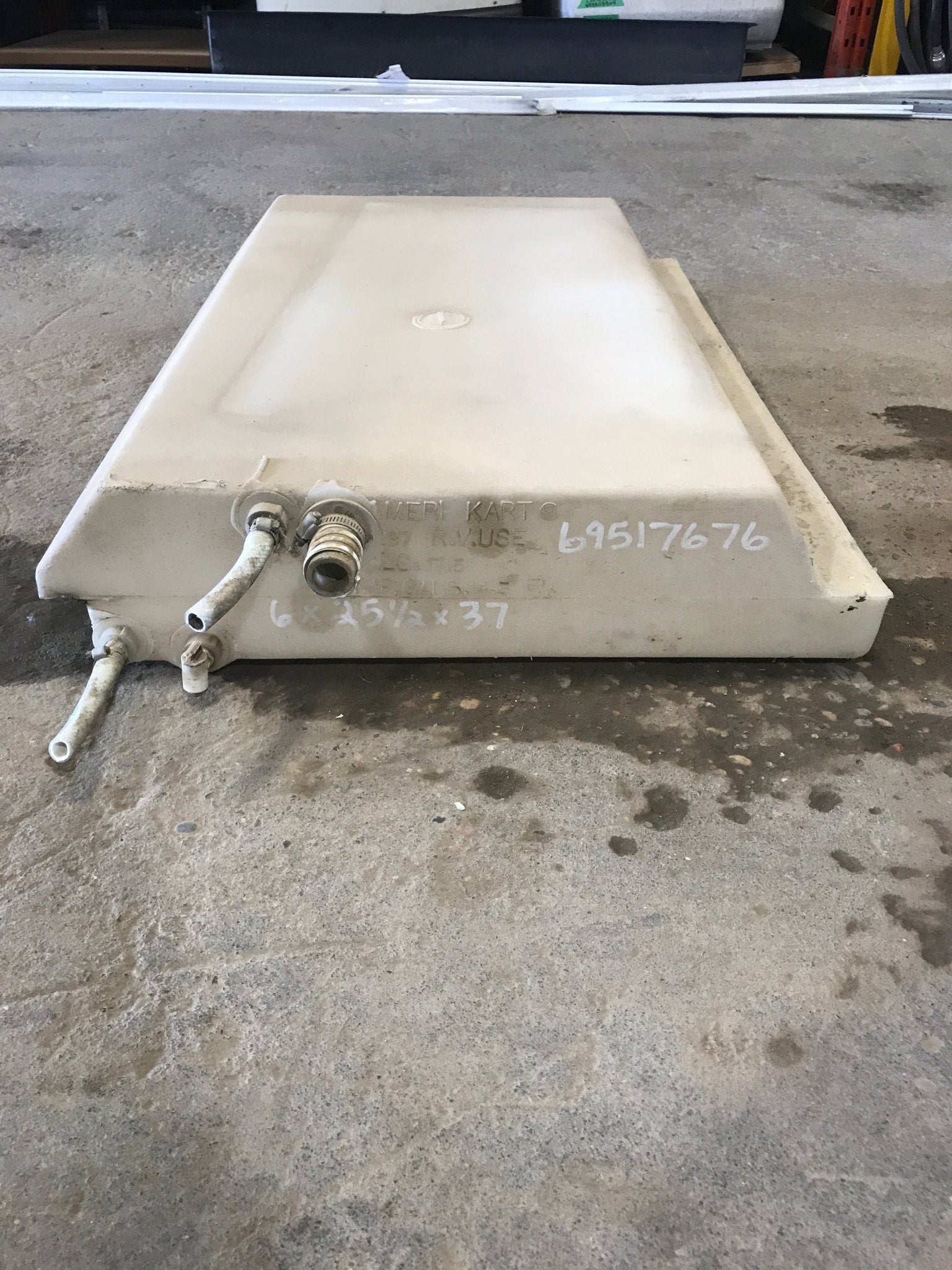 Used Fresh Water Tank 6” x 25 1/2” x 37