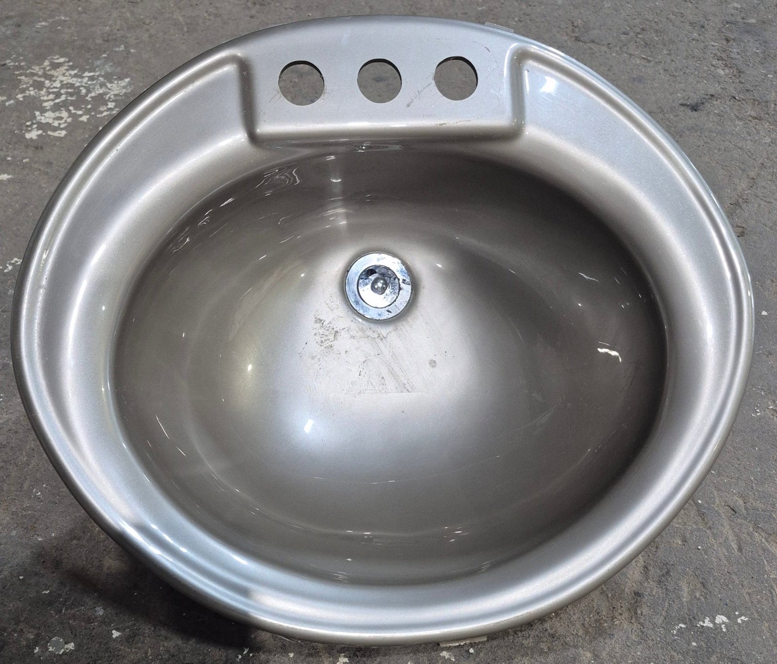 Used Grey Bathroom Sink 19 1/4