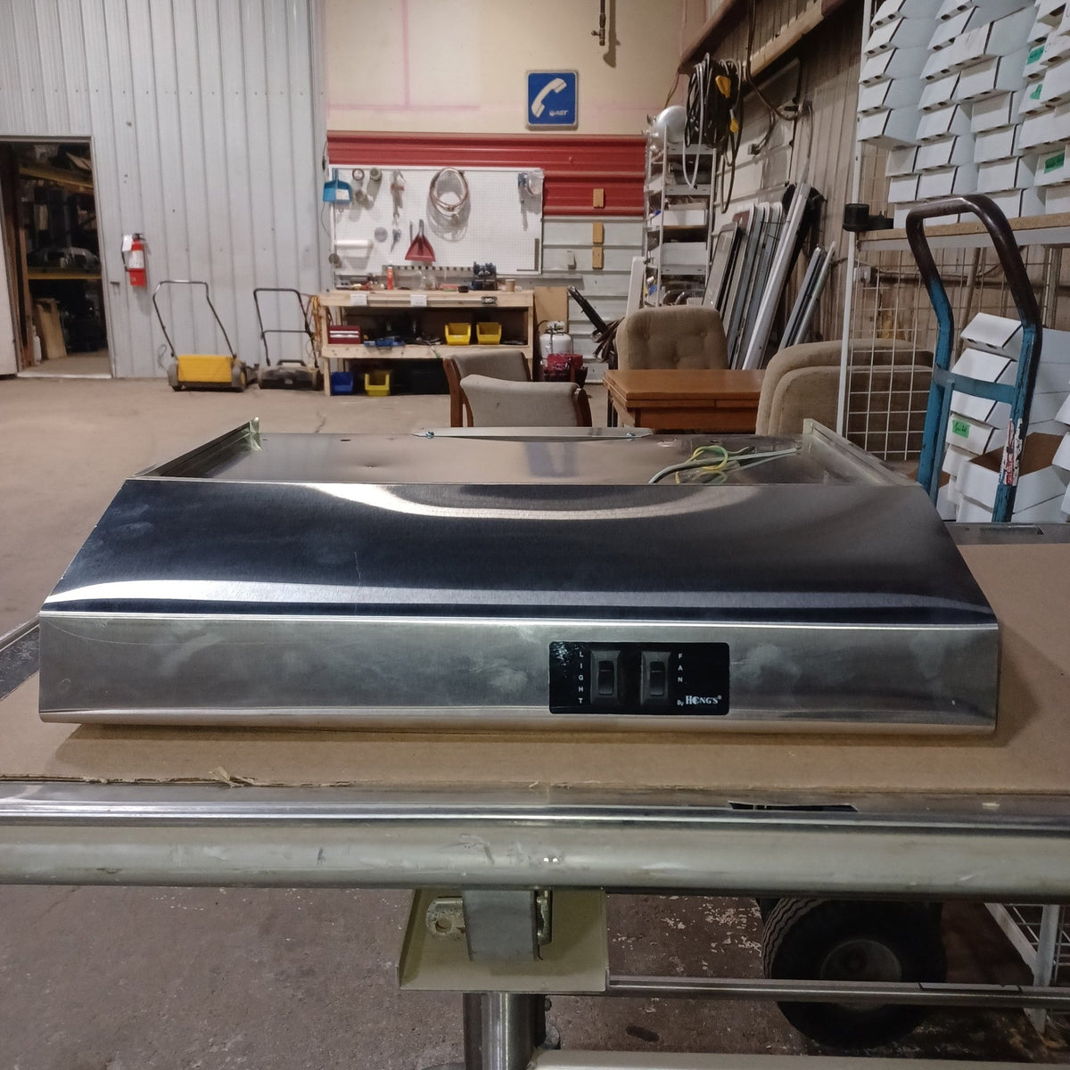 Used Heng's Industries Stove Vent Hood - Stainless Steel - RO624500C - Young Farts RV Parts