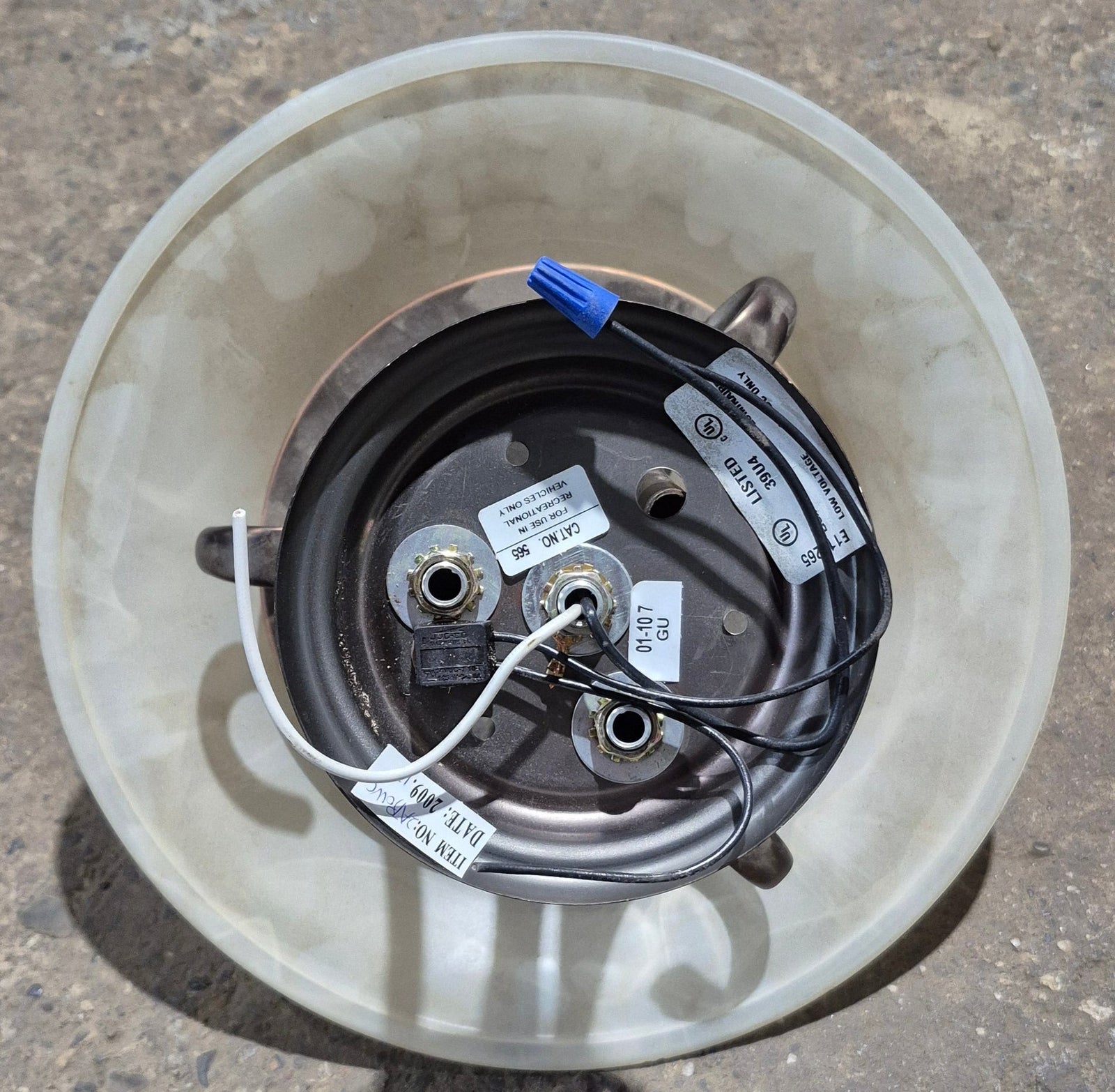 Used Interior Ceiling Mount Light Fixture - Young Farts RV Parts