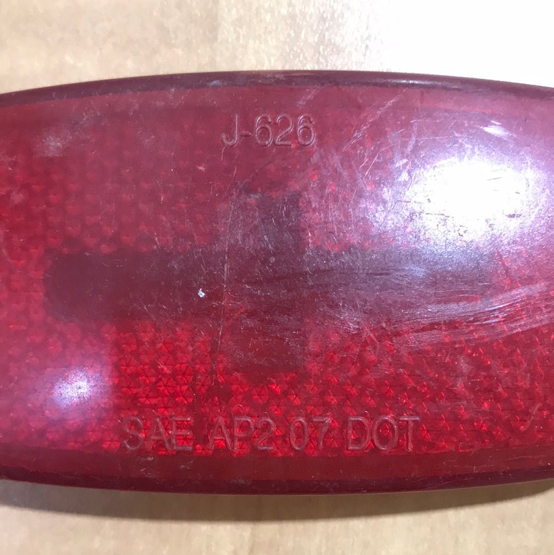 Used J - 626 - SAE AP2 02 07 DOT Replacement Lens for Marker Lights - Red - Young Farts RV Parts