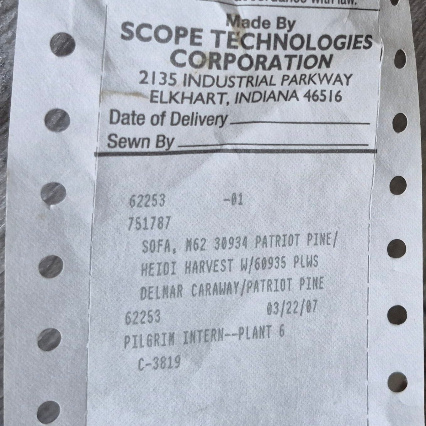Used Jackknife RV Sofa 61 3/4” x 43" - Young Farts RV Parts