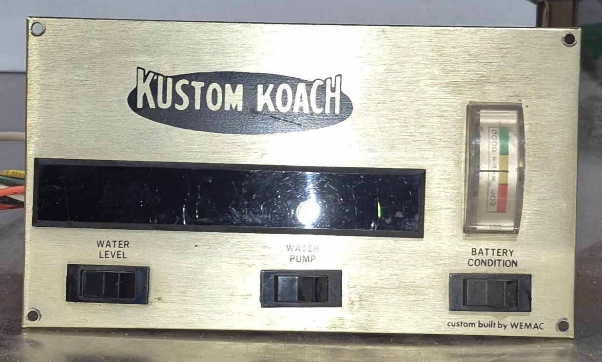 Used Jensen / Wemac, Kustom Koach Branded Control Panel - 8500 - Young Farts RV Parts