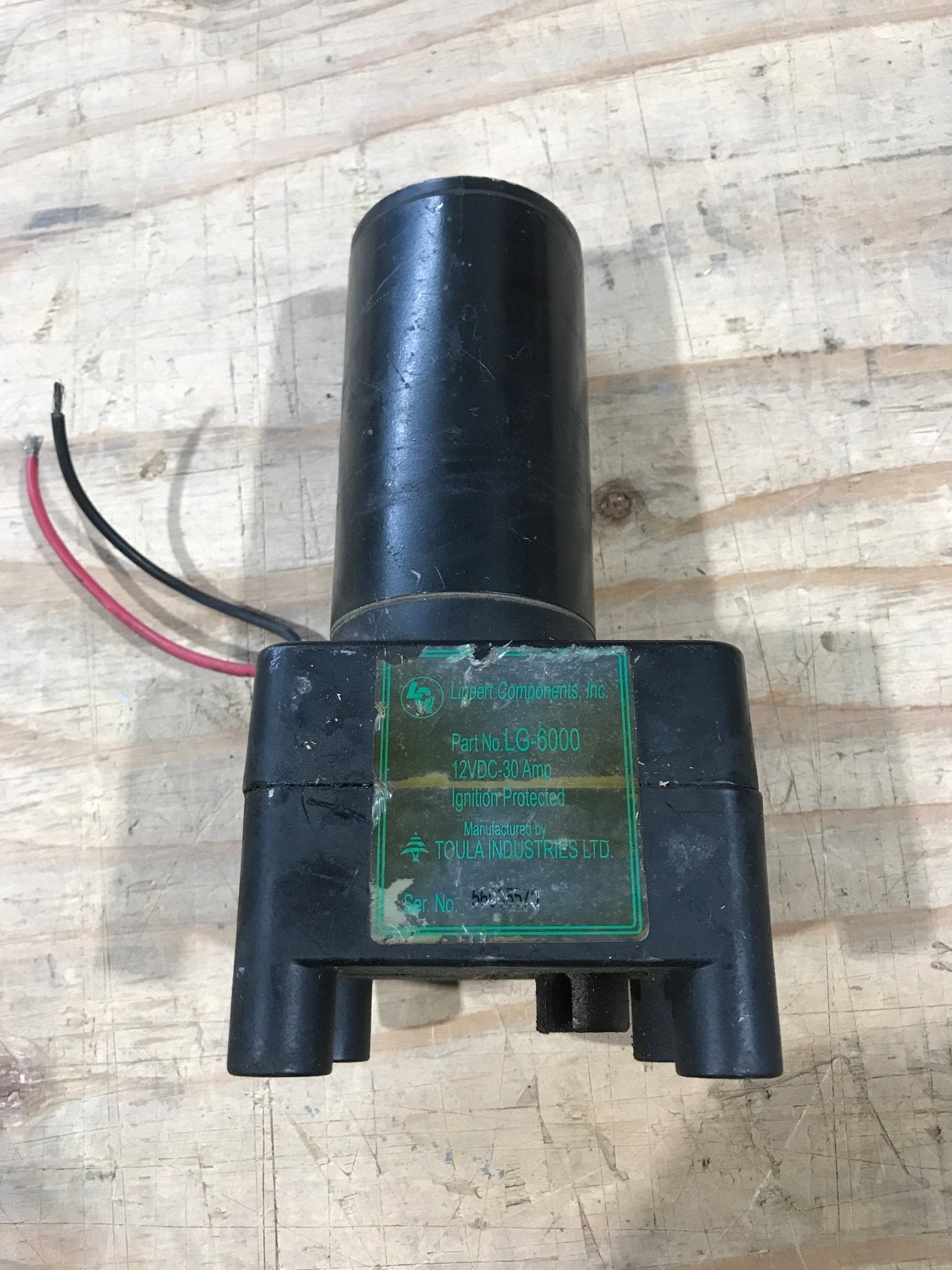 Used LCI Electric Motor For R.V. Trailer Landing Gear 12VDC - LG - 6000 - Young Farts RV Parts