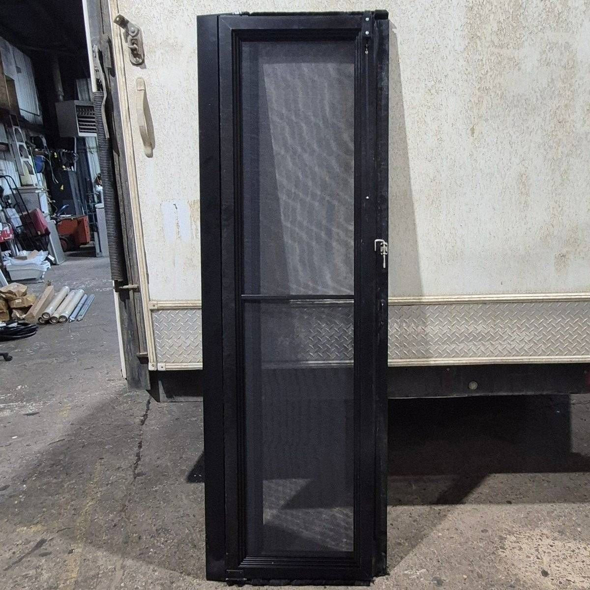 Used Lippert Toy Hauler Patio Wall Armor System Screen Door, Left Side - 82 1/4
