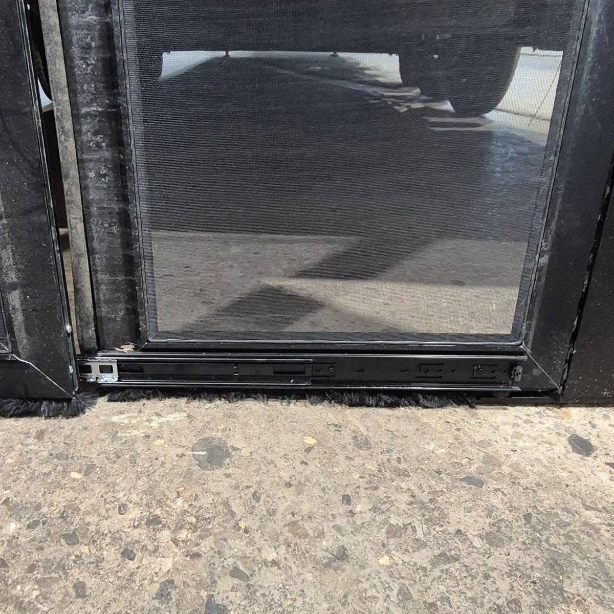 Used Lippert Toy Hauler Patio Wall Armor System Screen Door, Left Side - 82 1/4