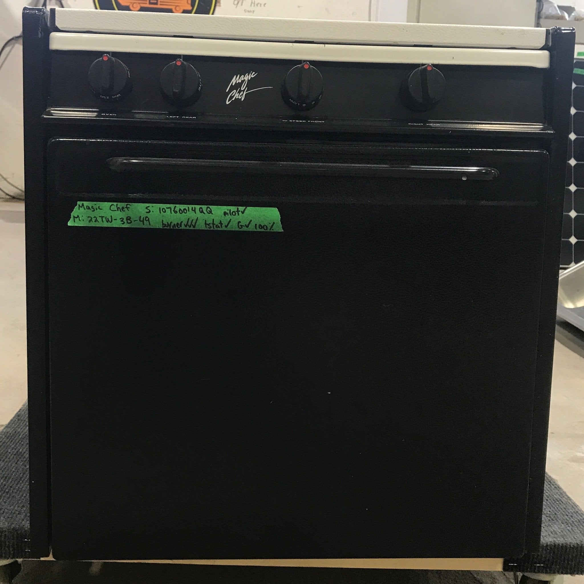 Used Magic Chef 3 Burner RV Range / Cooktop 22TW - 3B - 49 - Young Farts RV Parts