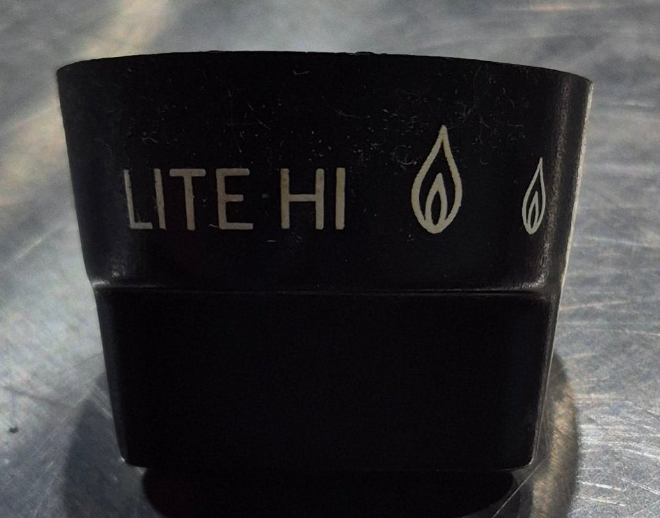 Used Magic Chef Burner Knob, With Lite, Hi and Low - Young Farts RV Parts