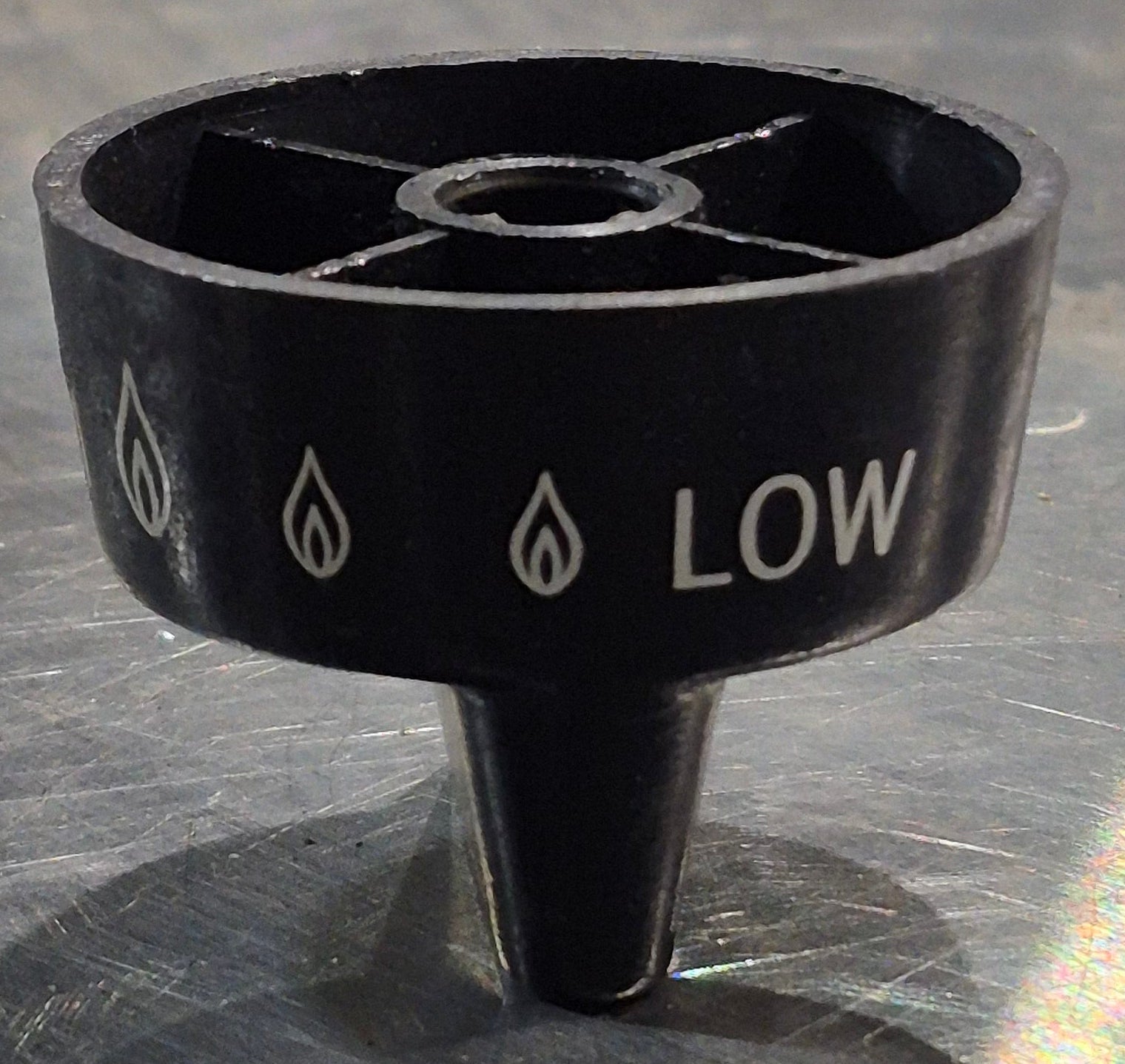 Used Magic Chef Burner Knob, With Lite, Hi and Low - Young Farts RV Parts