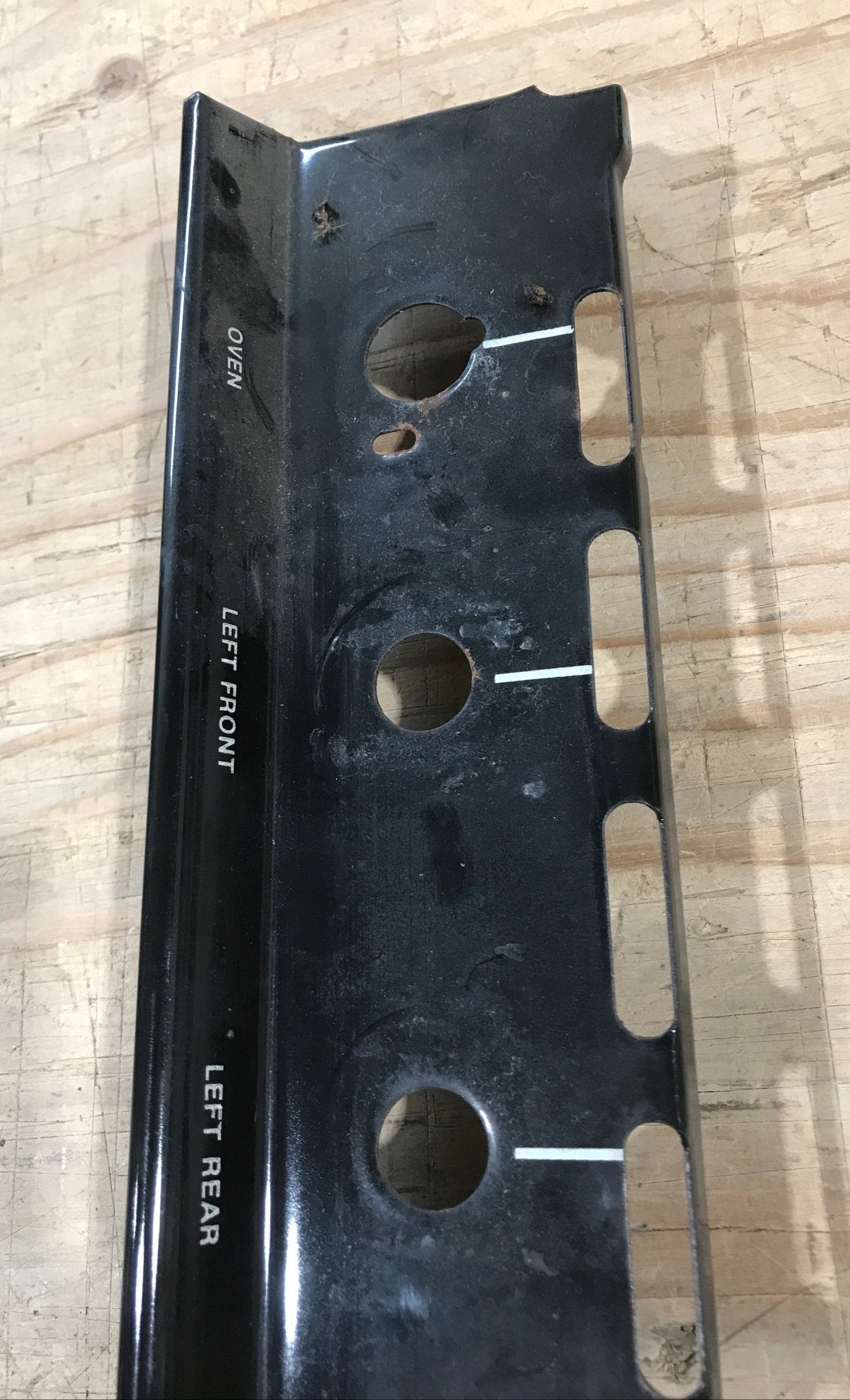 Used Magic Chef Oven Manifold Panel, Black - 2616F05490 - Young Farts RV Parts