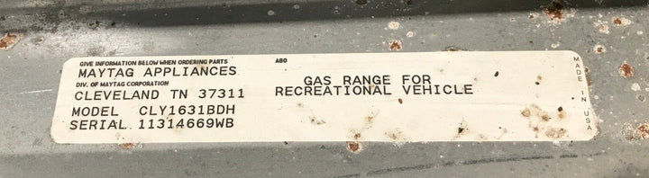 Used Magic Chef RV Range / Cooktop, 3 Burner - CLY1631BDH - Young Farts RV Parts