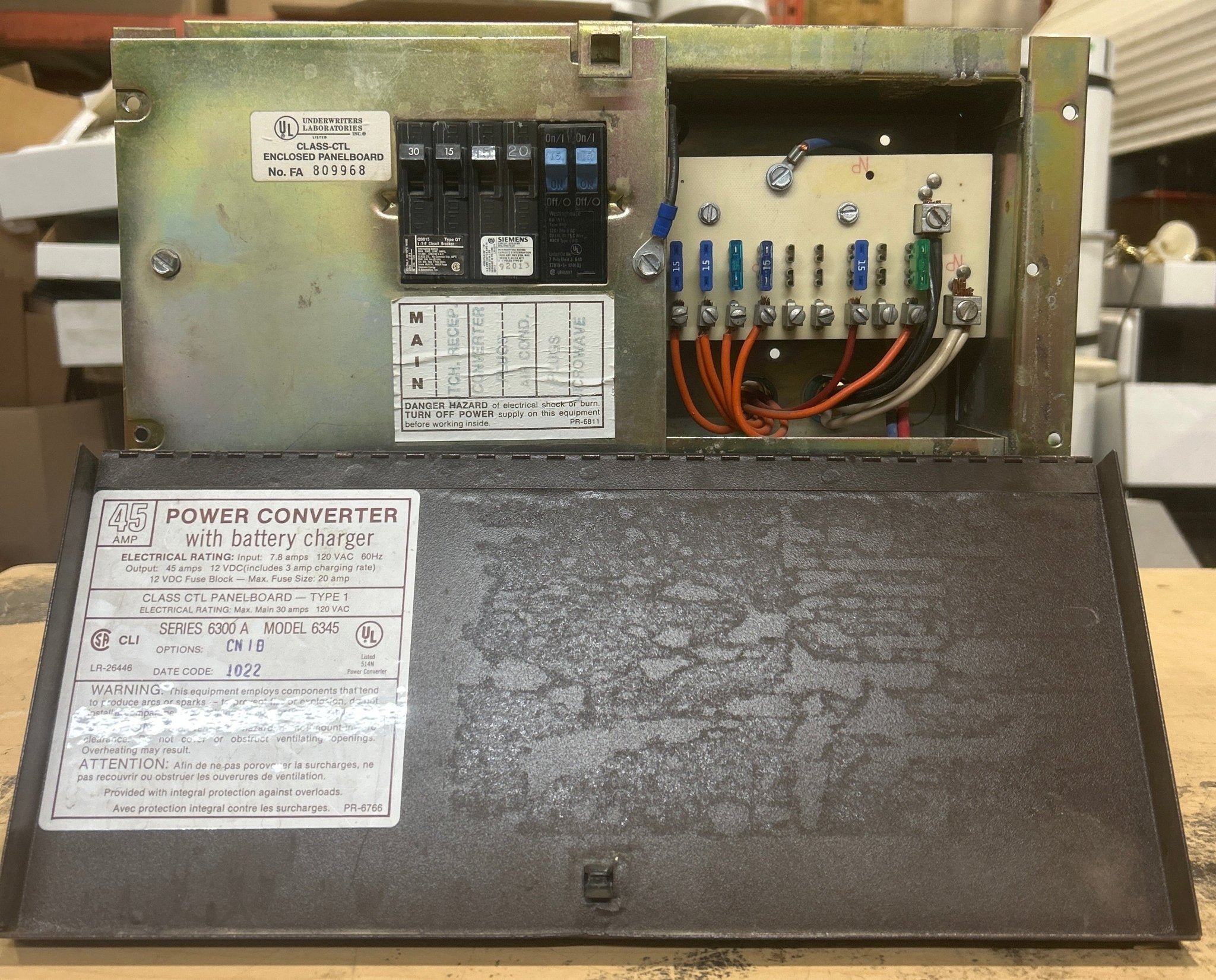 Used MAGNETEK 45 AMP Converter Series 6300 A Model 6345 - Young Farts RV Parts