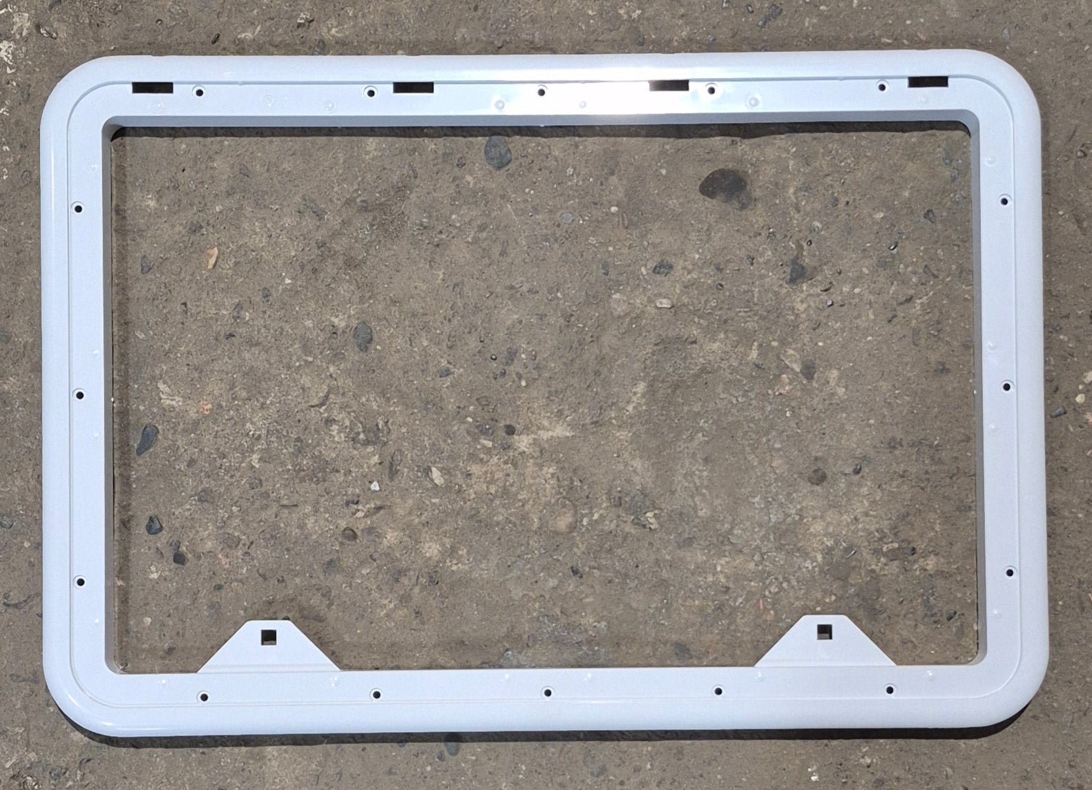 Used Norcold FRAME for 621156 White Air Intake Side Refrigerator Vent - Young Farts RV Parts