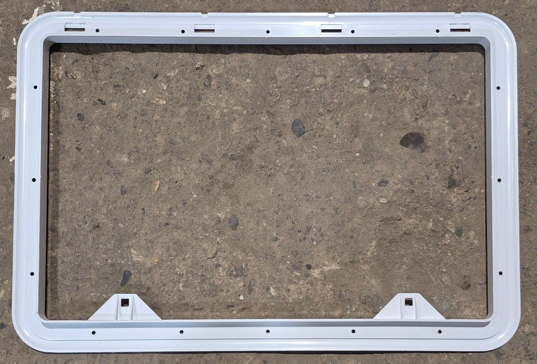 Used Norcold FRAME for 621156 White Air Intake Side Refrigerator Vent - Young Farts RV Parts