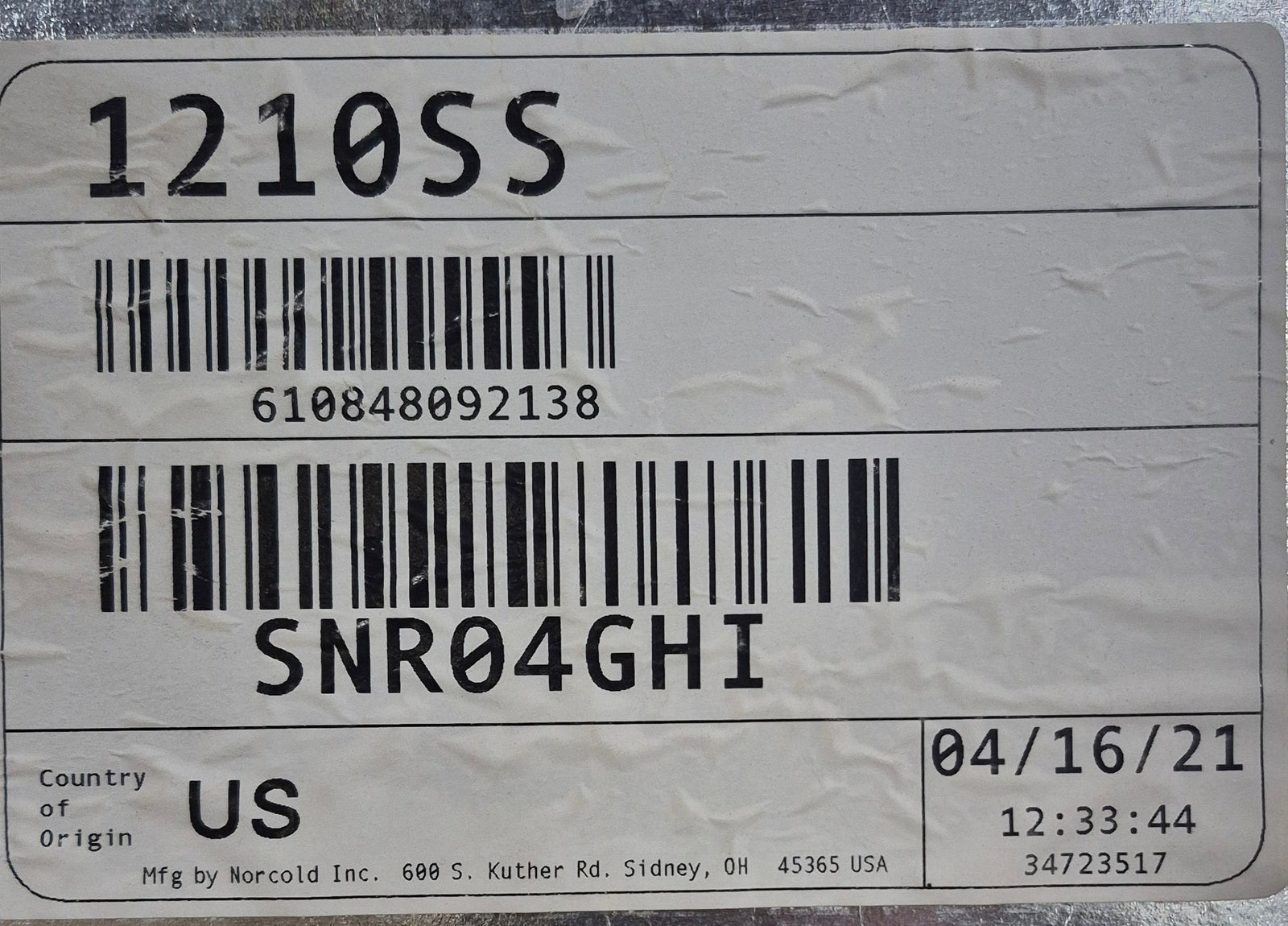 Used Norcold Refrigerator Cooling Unit - 634747 - Young Farts RV Parts