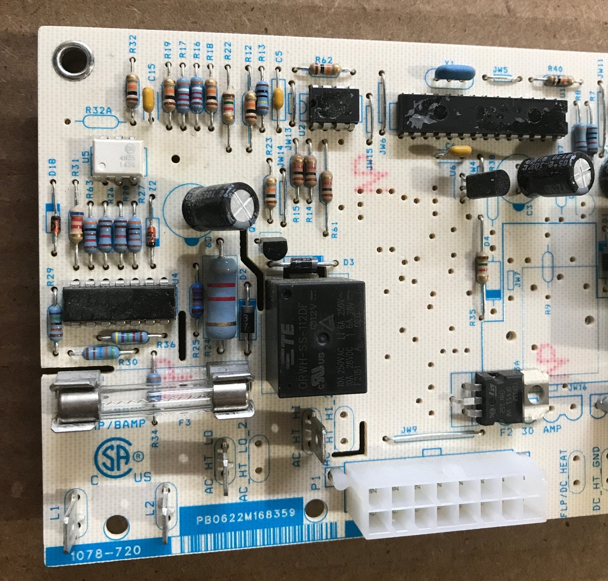 Used Norcold Refrigerator Power Supply Circuit Board - 621991001 - Young Farts RV Parts