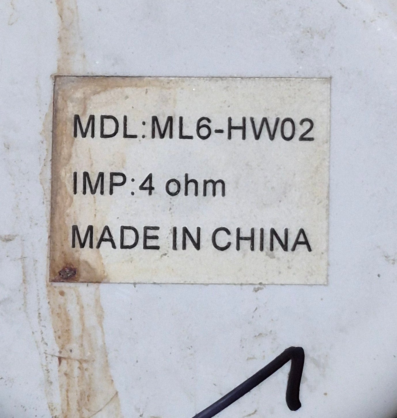 Used Outdoor Speaker ML6 - HW02 - Young Farts RV Parts