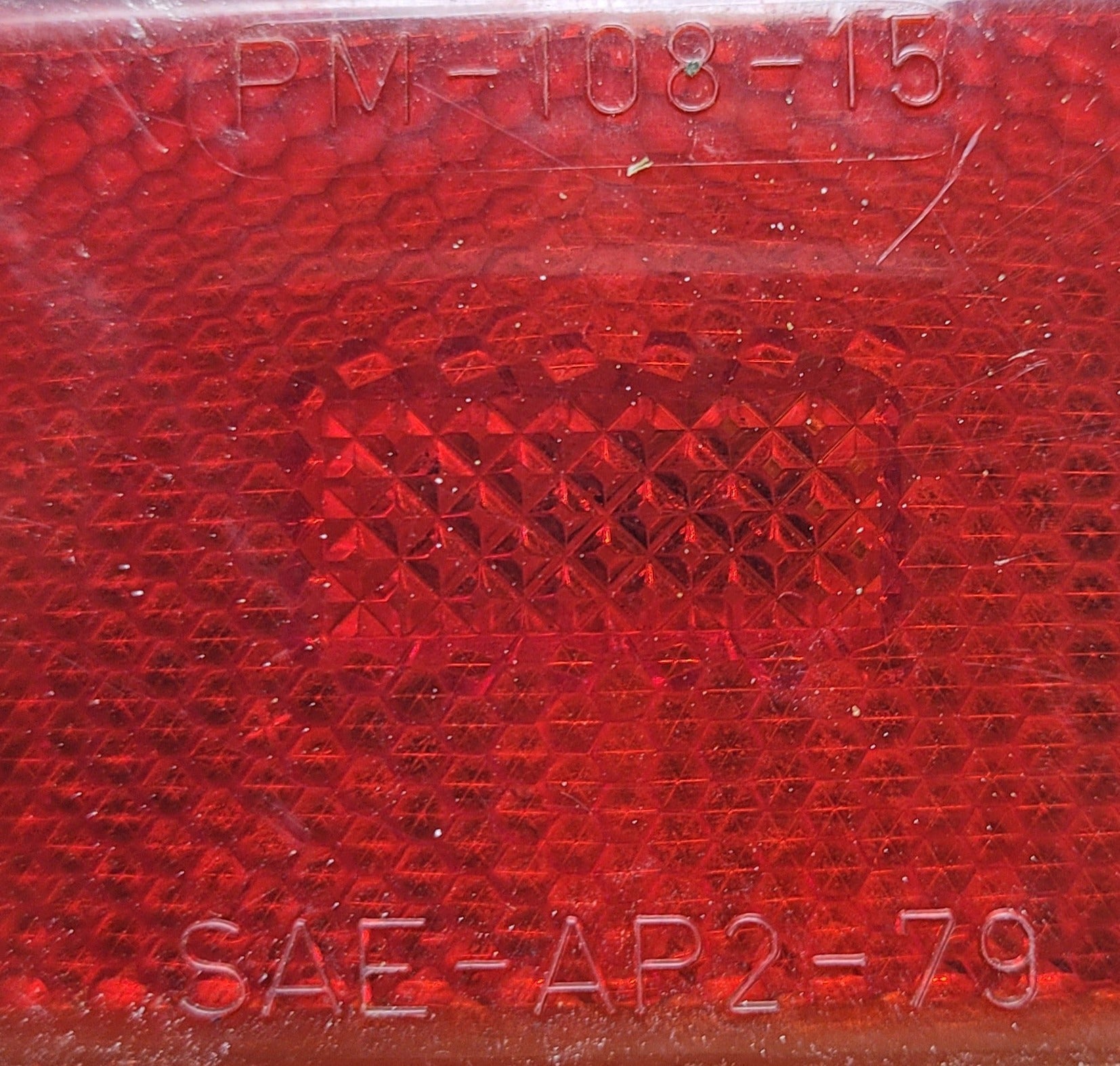 Used PM - 108 - 15 - SAE - AP2 - 79 Replacement Lens for Marker Light : Red - Young Farts RV Parts