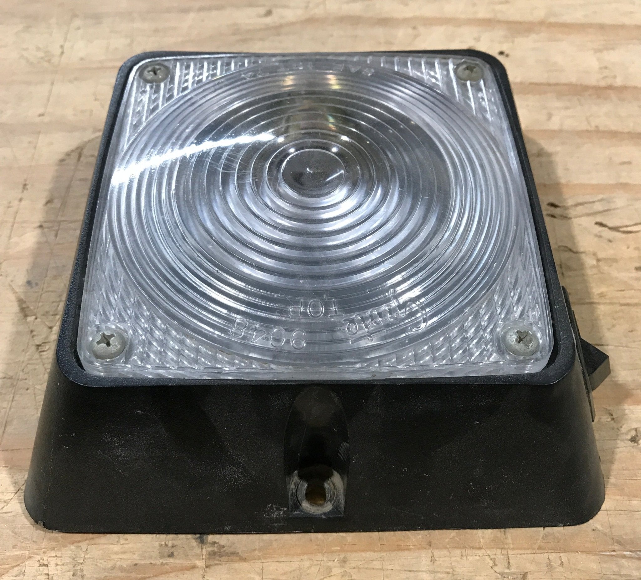 Used Porch/ Exterior Light - Clear Lens - 6" x 6" - Young Farts RV Parts