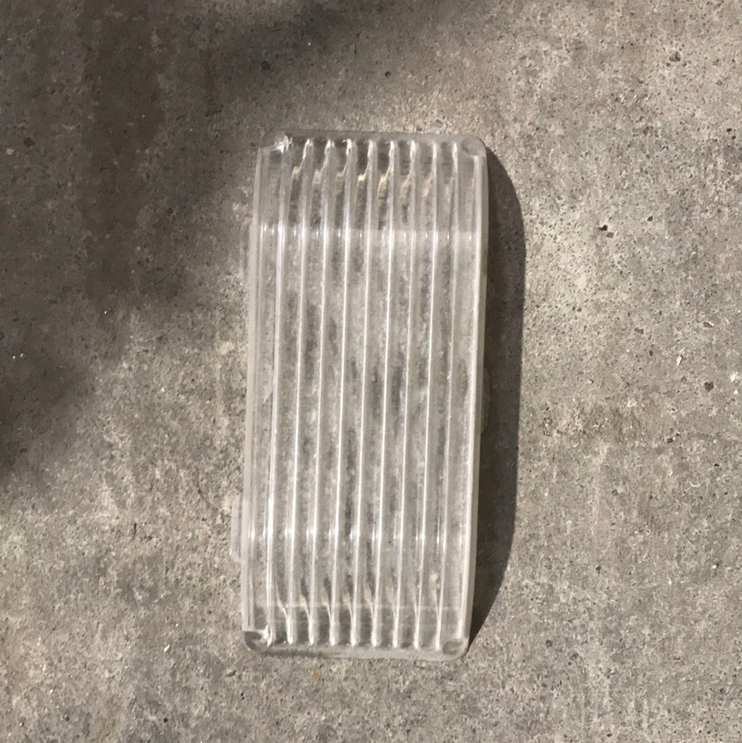 Used Porch Light Replacement Lens, Clear 5 1/4" X 2 1/4" - Young Farts RV Parts