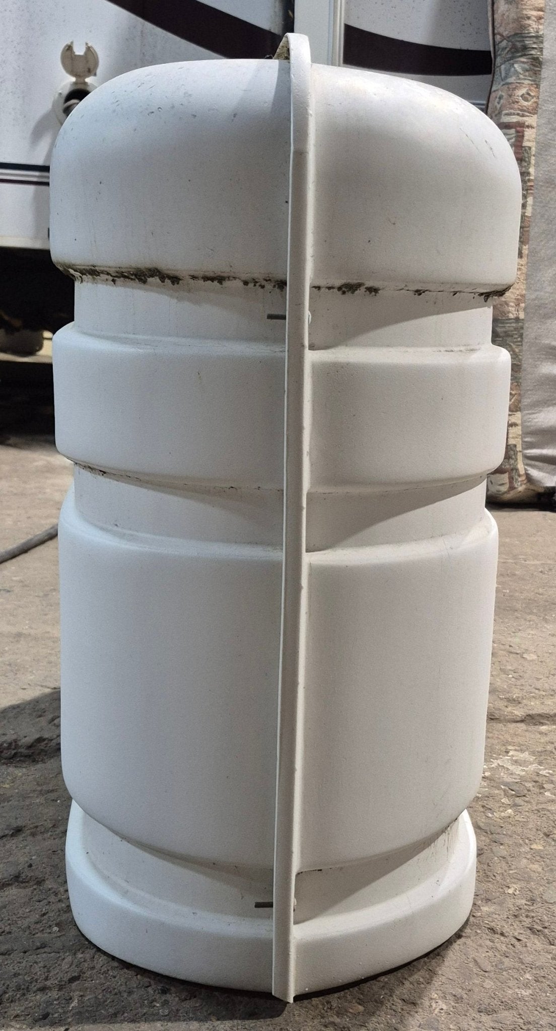 Used Propane Tank Cover - (Fits 30 LB Steel Double Tank) - Young Farts RV Parts