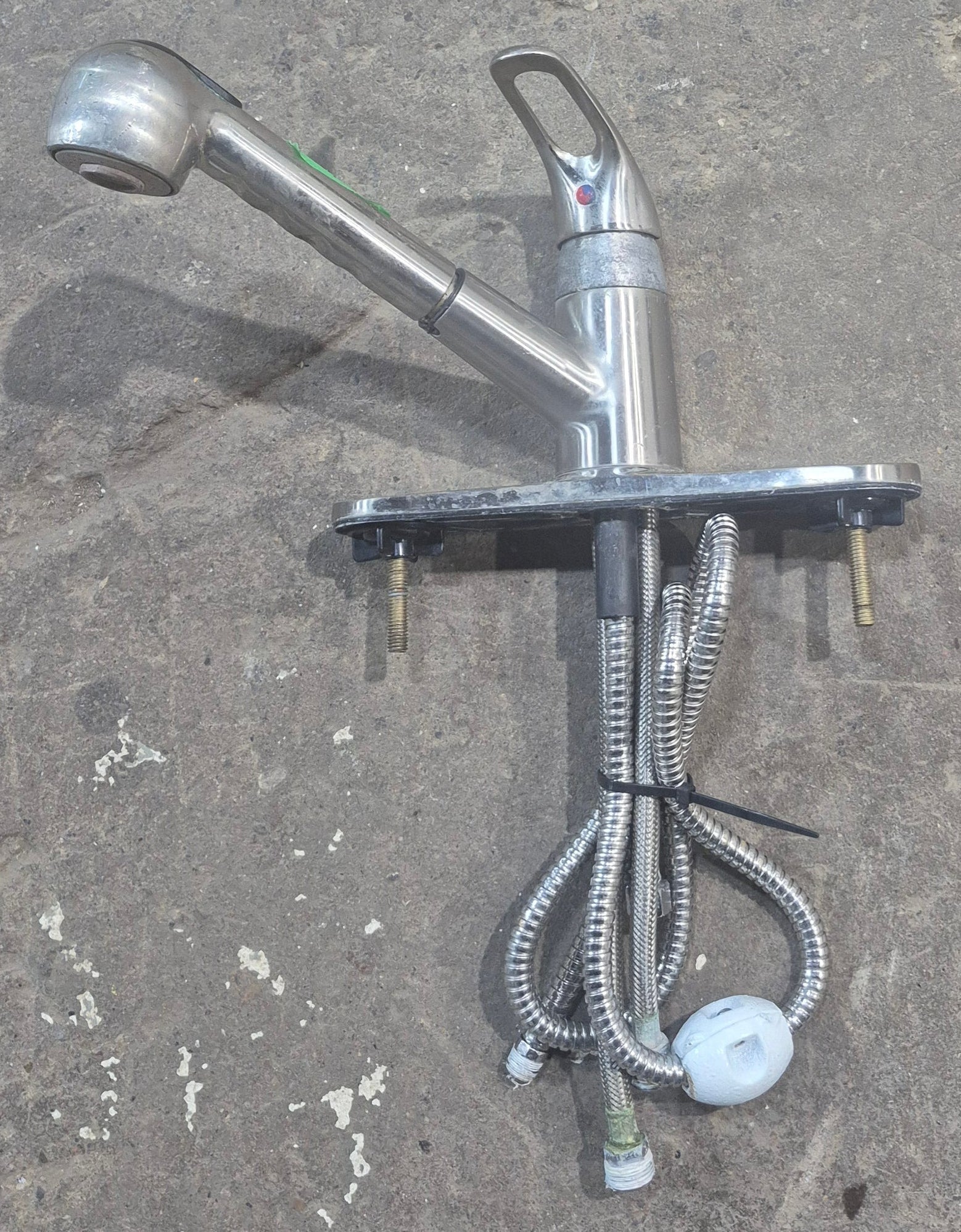 Used Pull Down Kitchen Faucet Chrome with Chrome Lever Handle - Young Farts RV Parts