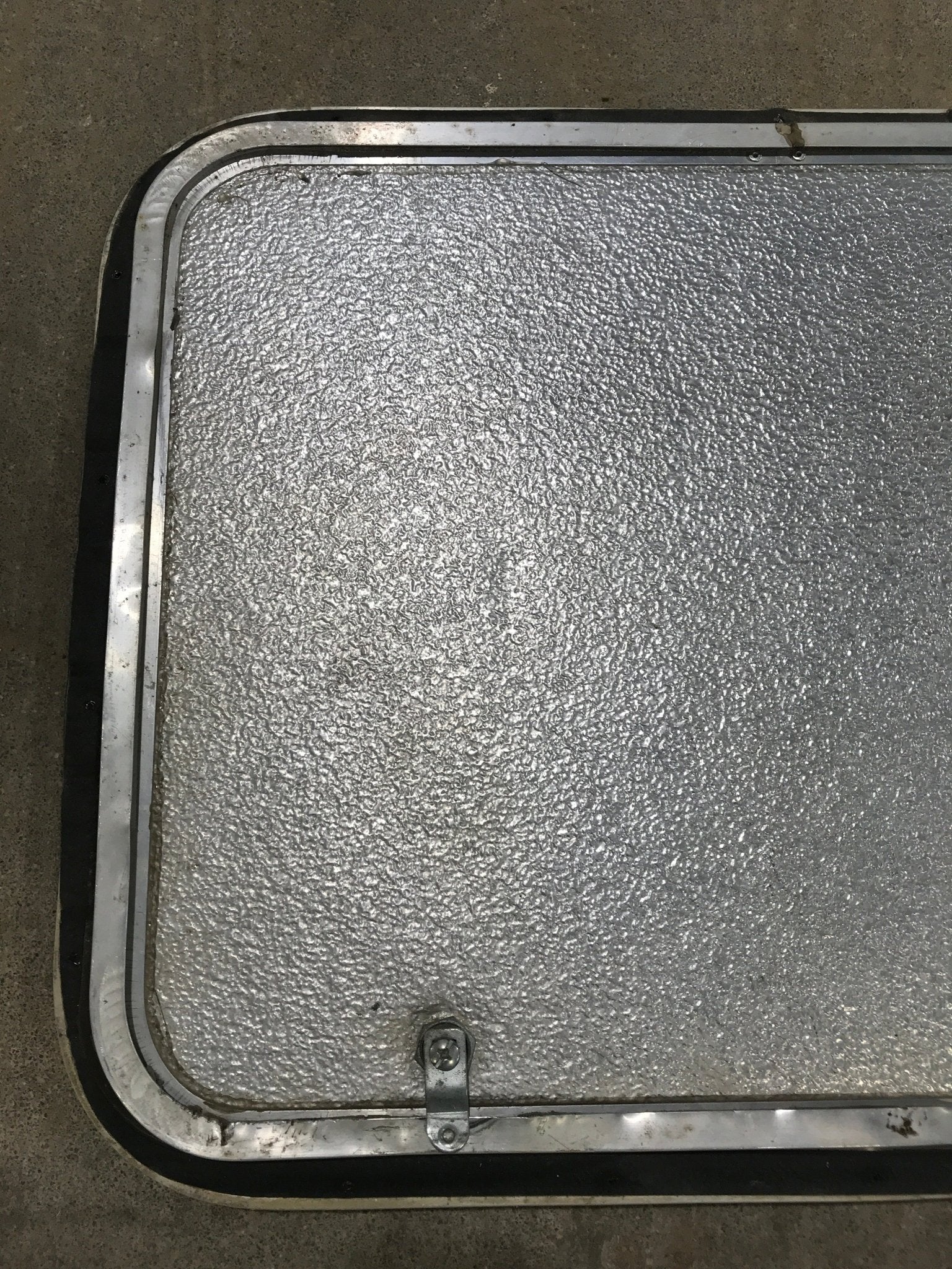 Used Radius Cargo / compartment Door 24" W x 17 1/2" H - Young Farts RV Parts