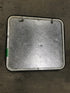 Used Radius Corner cargo door 23 3/4" W x 21 3/4" H x 1/2" D - Young Farts RV Parts