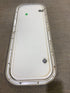 Used Radius Corner Cargo Door 29 3/4" W x 10 3/4" H x 3/4" D - Young Farts RV Parts