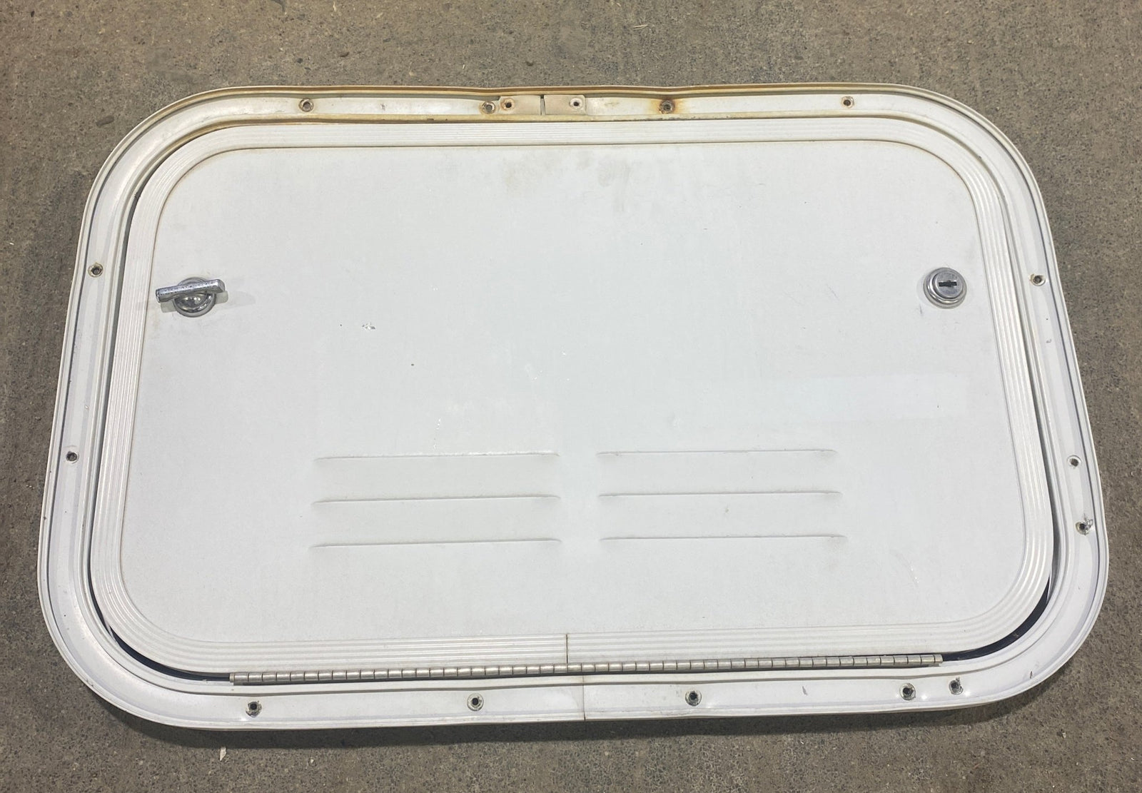 Used Radius Cornered Battery / Propane Cargo Door 18 3/4