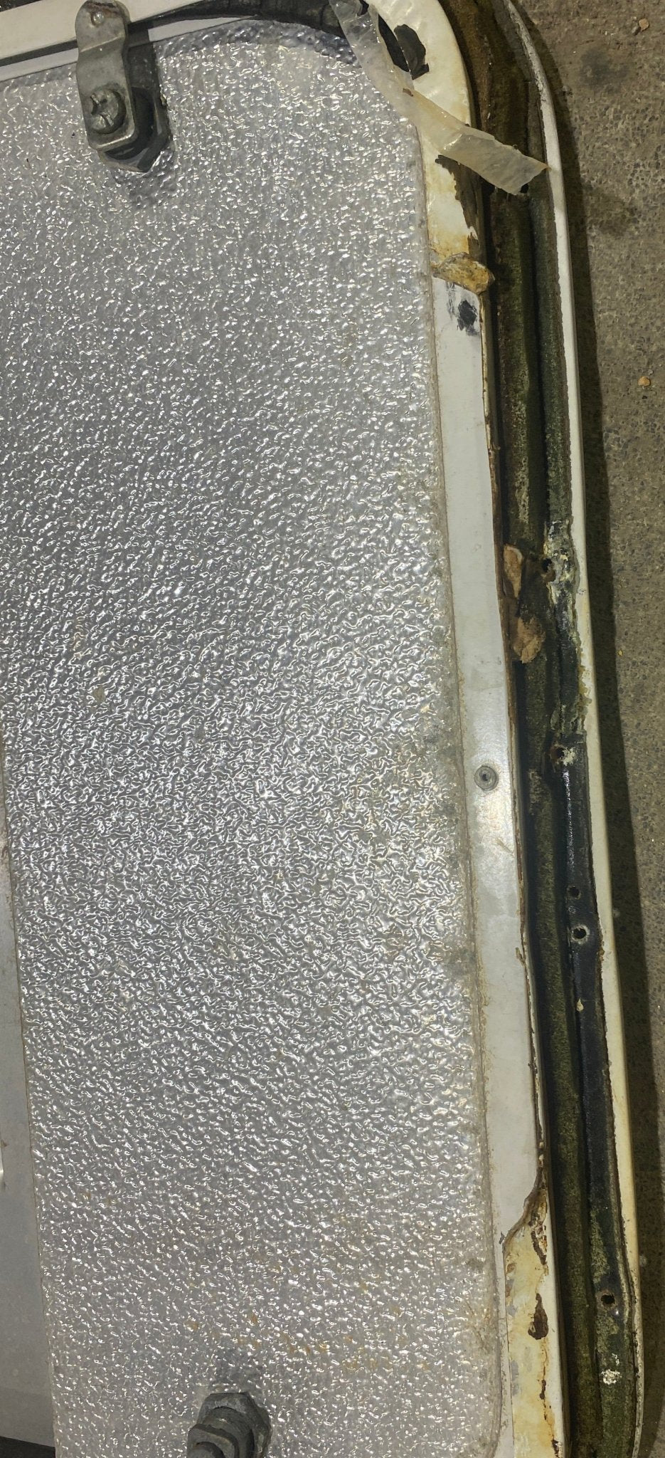 Used Radius Cornered Battery / Propane Cargo Door 18 3/4