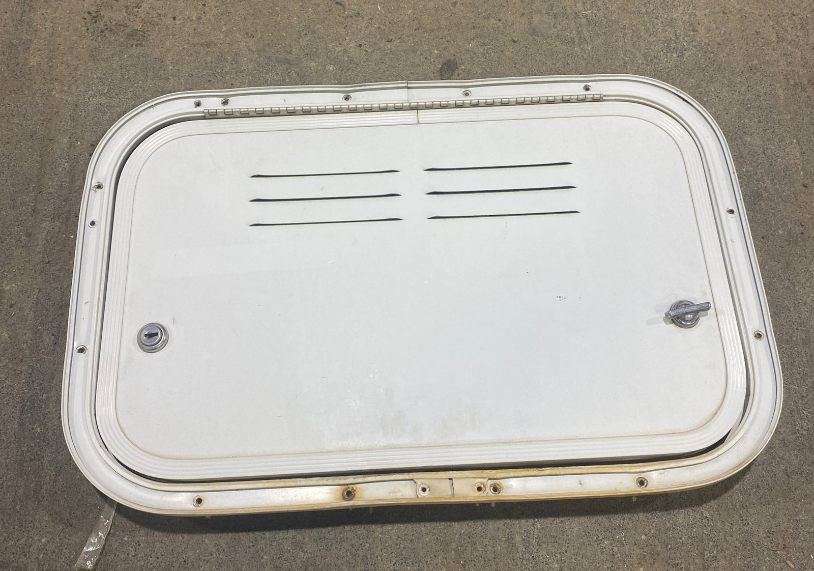 Used Radius Cornered Battery / Propane Cargo Door 18 3/4