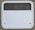 Used Radius Cornered Battery / Propane Cargo Door 23" x 20 3/8" x 3/4" D - Young Farts RV Parts