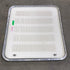 Used Radius Cornered Battery / Propane Cargo Door 27 7/8" W x 26" H X 3/4" D - Young Farts RV Parts