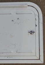 Load image into Gallery viewer, Used Radius Cornered Cargo/ Battery Box Door 16 3/4&quot; x 12 5/8&quot; x 3/4&quot; D - Young Farts RV Parts