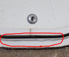 Load image into Gallery viewer, Used Radius Cornered Cargo Door 10 3/4&quot; x 7 7/8&quot; x 1/2&quot; D - Young Farts RV Parts