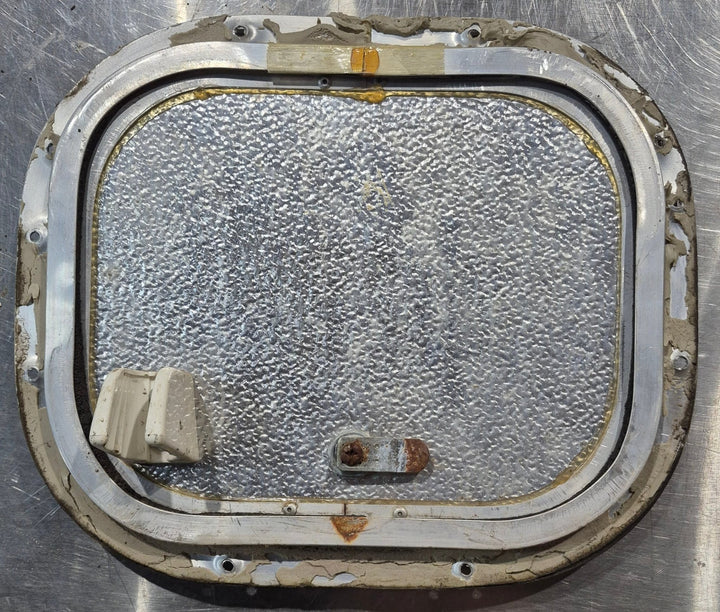 Used Radius Cornered Cargo Door 11 1/4" x 9 1/4" x 1/2" D - Young Farts RV Parts