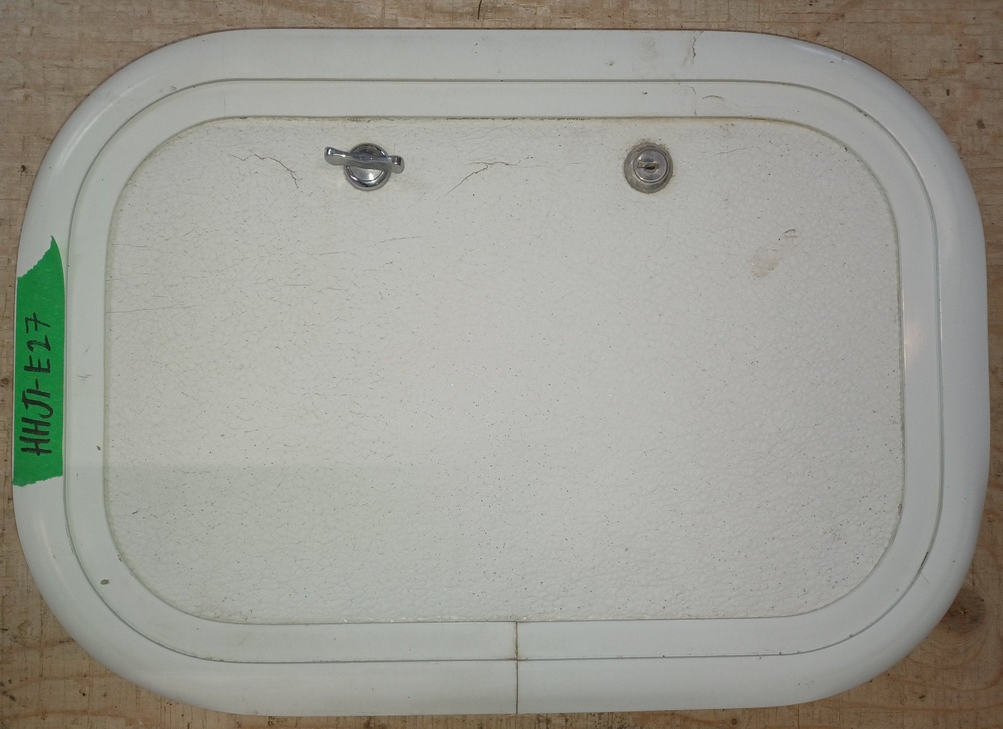 Used Radius Cornered Cargo Door 15 3/4" x 10 1/2" x 5/8 "D - Young Farts RV Parts