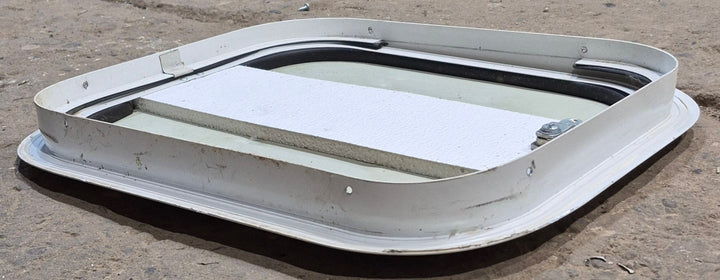 Used Radius Cornered Cargo Door 15 5/8" x 12 3/4" x 1 1/4" D - Young Farts RV Parts