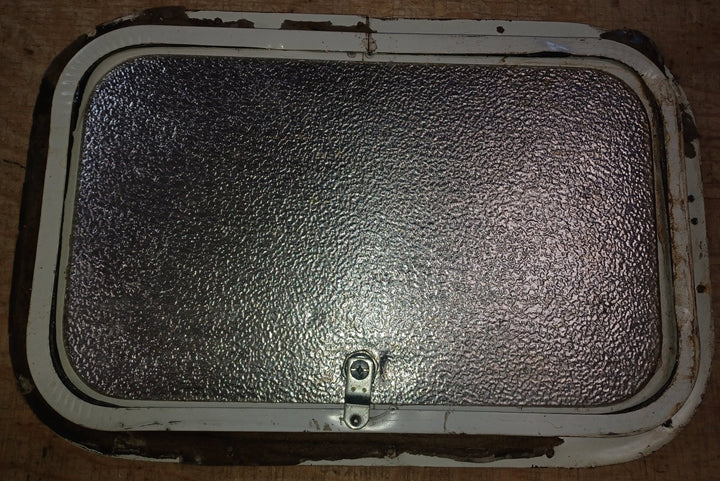 Used Radius Cornered Cargo Door 16 3/4" x 10 1/2" x 5/8 "D - Young Farts RV Parts