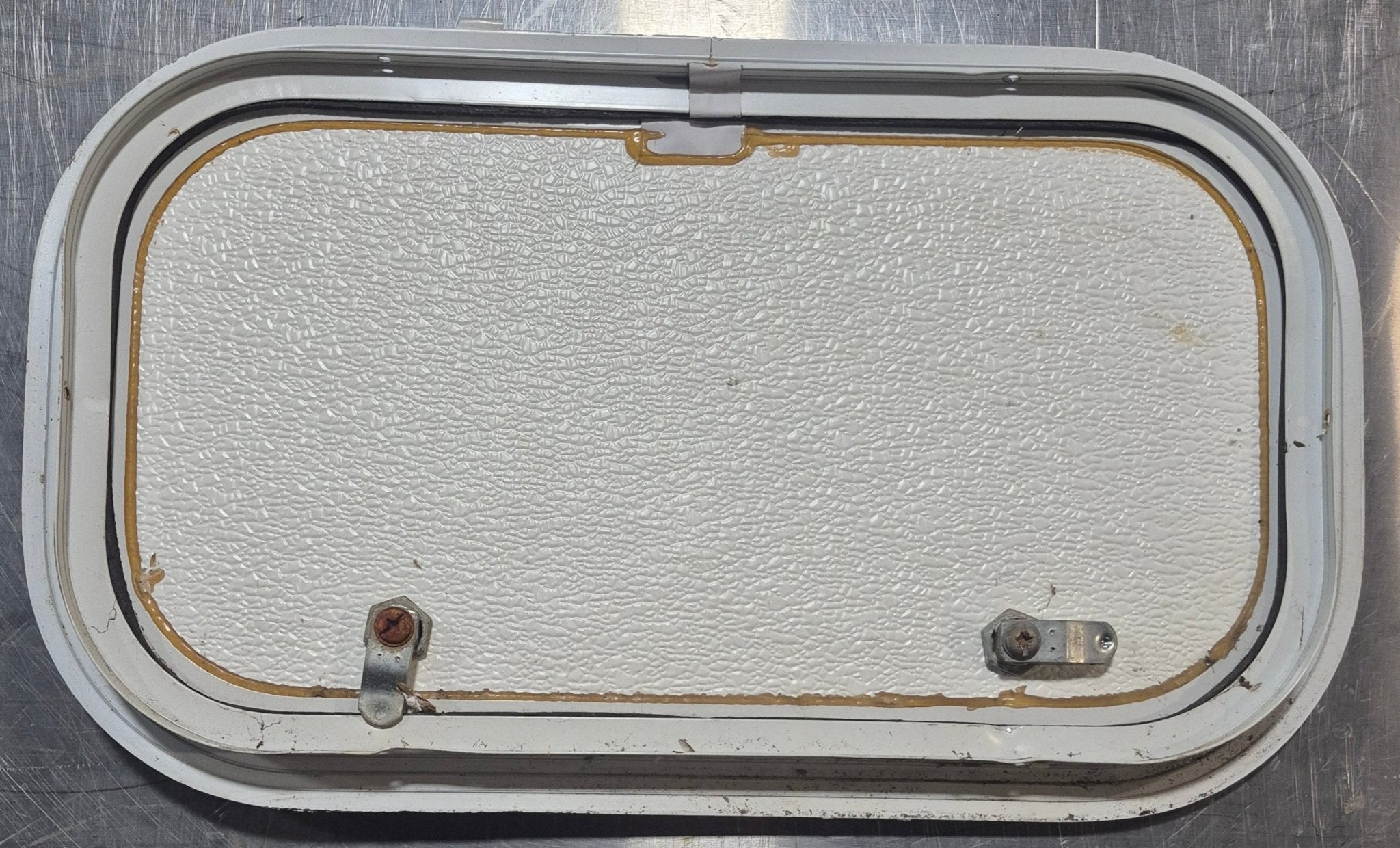 Used Radius Cornered Cargo Door 17 3/4" x 9 3/4" x 1" - Young Farts RV Parts