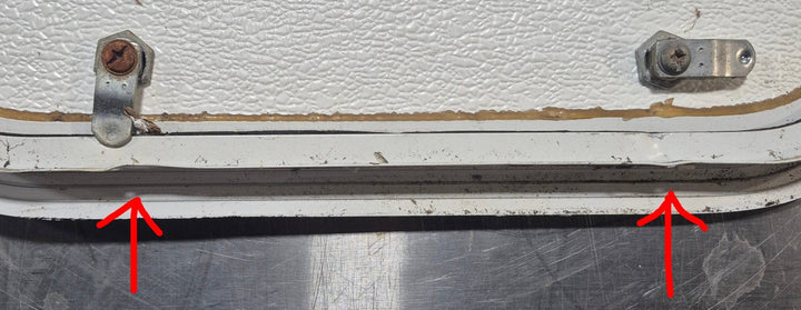 Used Radius Cornered Cargo Door 17 3/4" x 9 3/4" x 1" - Young Farts RV Parts