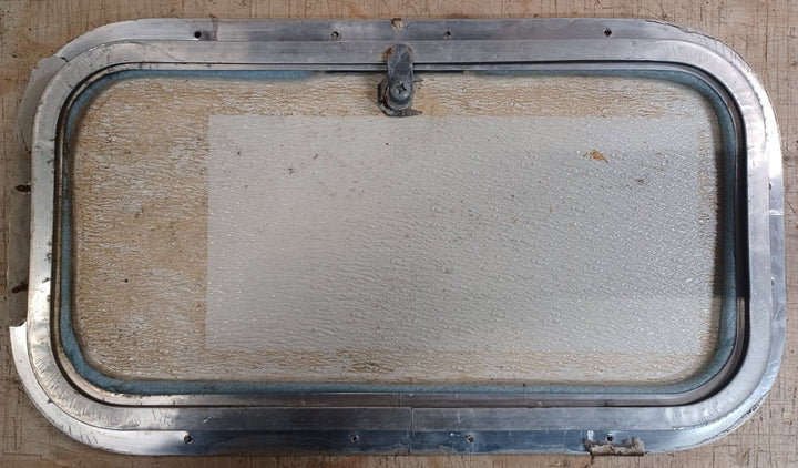 Used Radius Cornered Cargo Door 17 3/4" x 9 3/8" x 5/8"D - Young Farts RV Parts