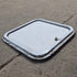 Used Radius Cornered Cargo Door - 17 7/8" X 17 7/8" X 1/2" - Young Farts RV Parts